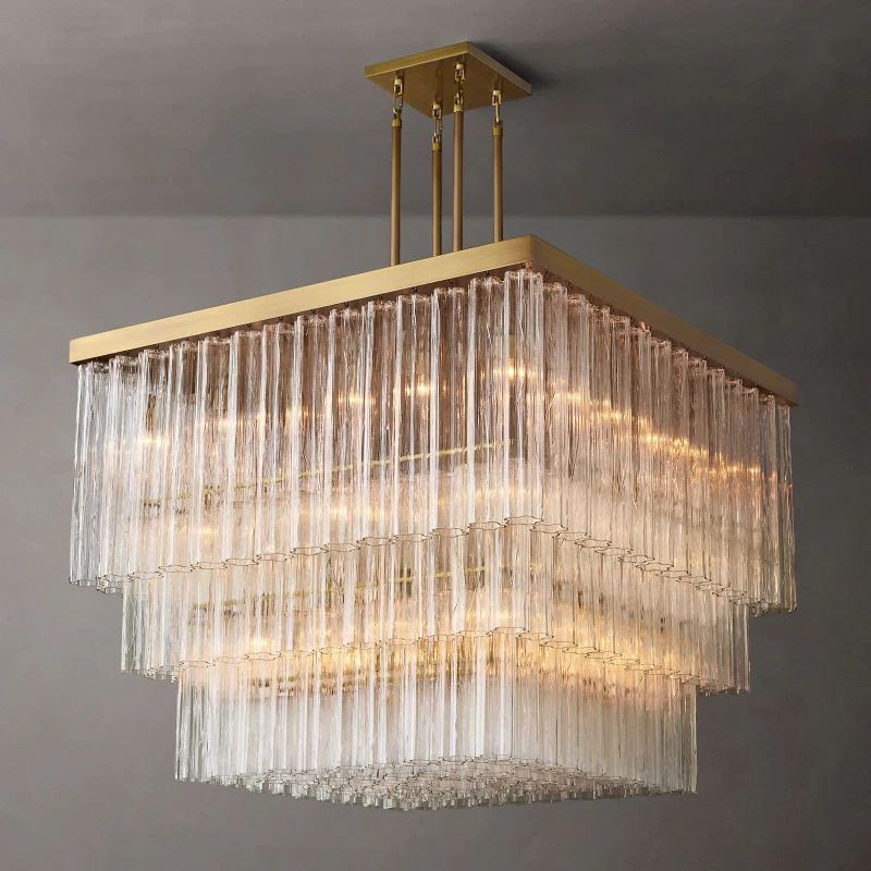 Ancelotti Square Chandelier 45” For Living Room