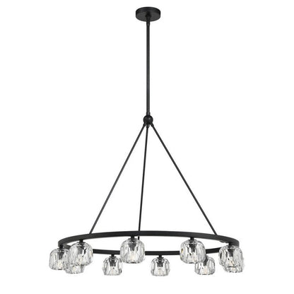 Aragon 10 Light Chandelier Galss