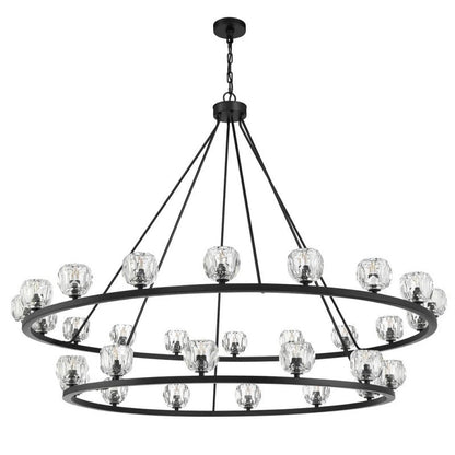 Aragon 30 Light Chandelier Glass