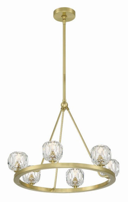 Aragon 6 Light Chandelier Glass