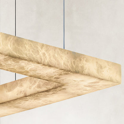 Arqara Square Alabaster Chandelier