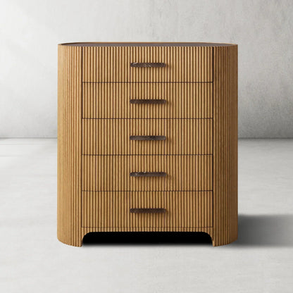 Aston Fluted 5-Drawer Chest