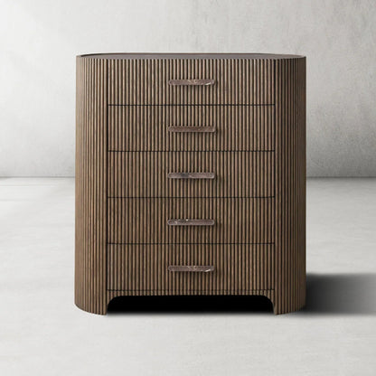 Aston Fluted 5-Drawer Chest