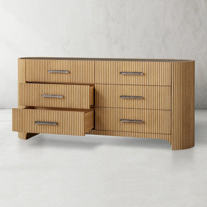 Aston Fluted 6-Drawer Dresser