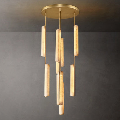 Audiobon Alabaster Round Chandelier 24"