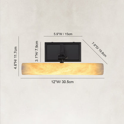 Aurora Alabaster Picture Light 12"W