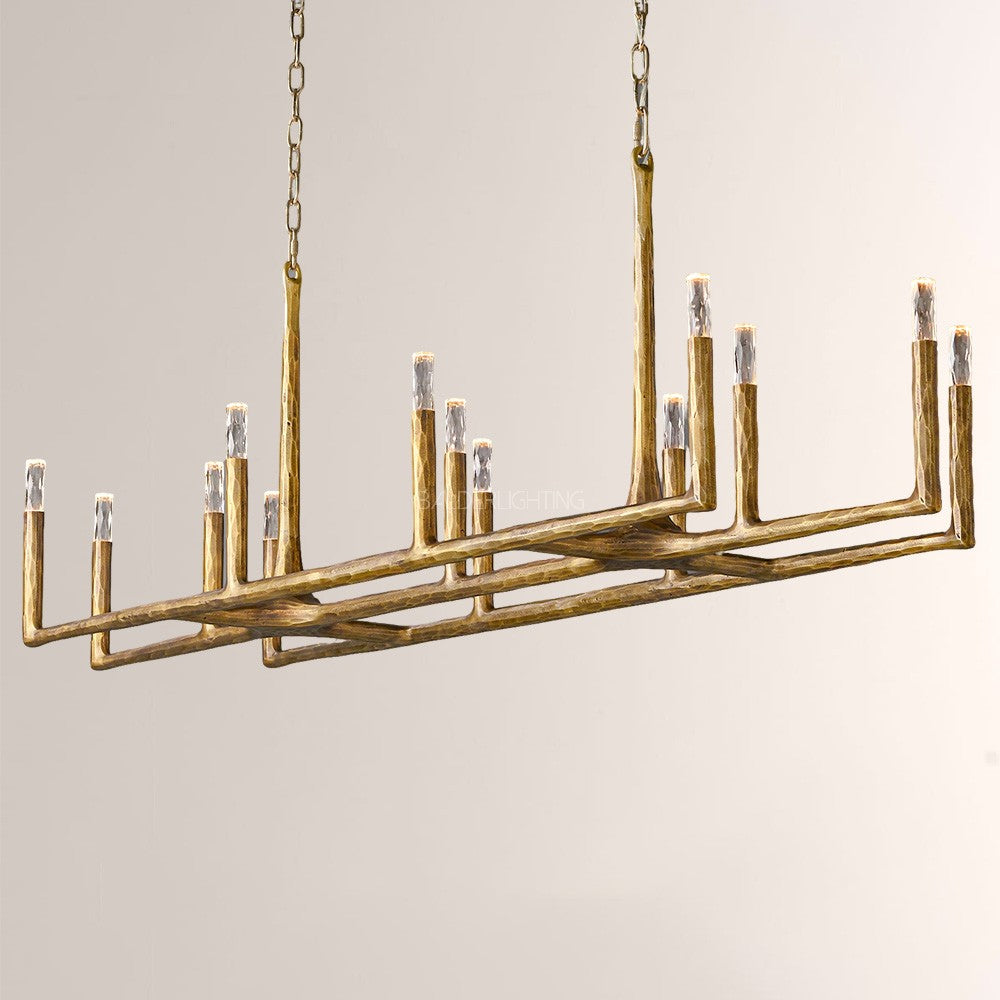 Avarit Forged Linear Chandelier 72"