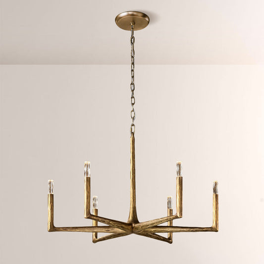 Avarit Glass Round Chandelier 36"