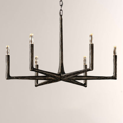 Avarit Glass Round Chandelier 36"