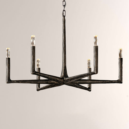 Avarit Glass Round Chandelier 36"