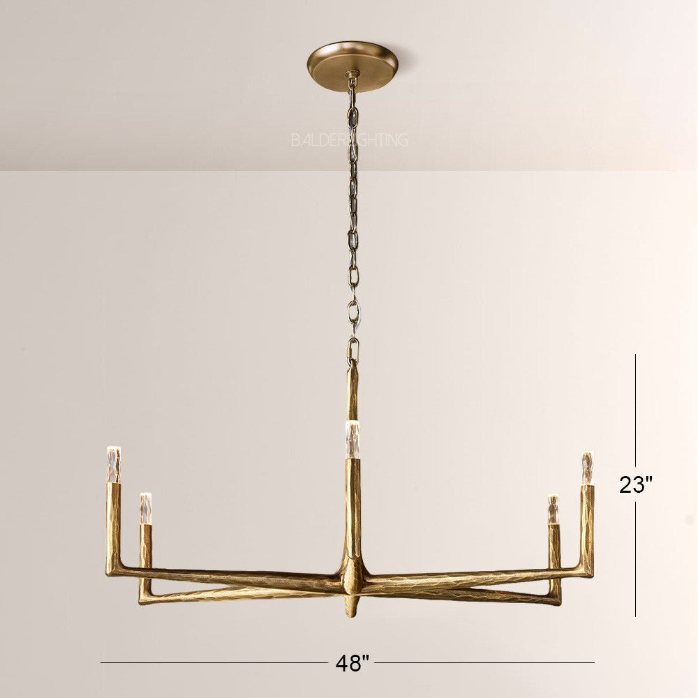 Avarit Glass Round Chandelier 48"