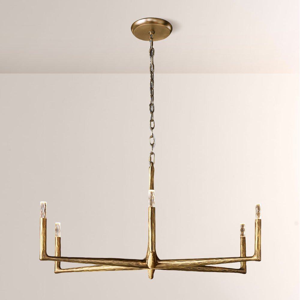 Avarit Glass Round Chandelier 48"