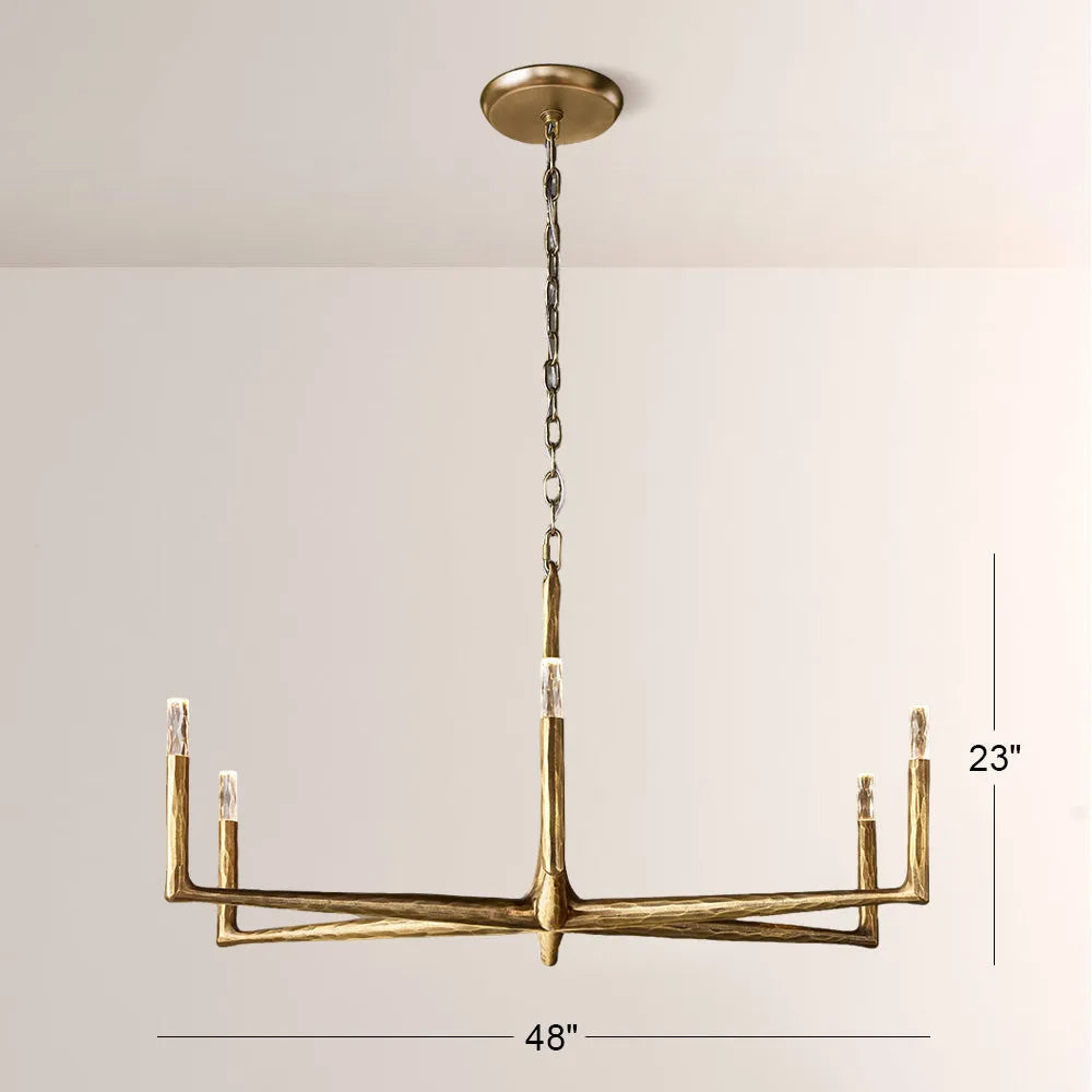 Avarit Glass Round Chandelier 48"
