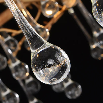Avis Clear Crystal Ring Branch Chandelier