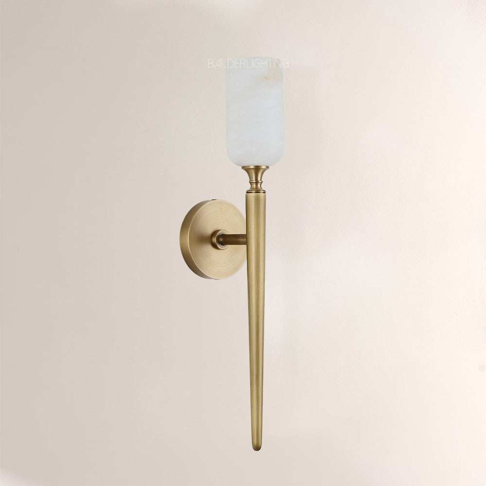 Alabaster Axis 1 Light Wall Sconce 21.6H