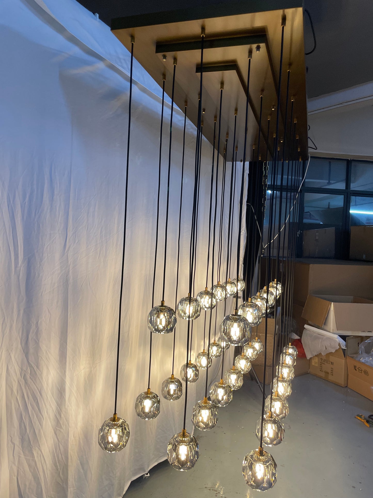 Balle Rectangular Chandelier 72 Inch（Customized)