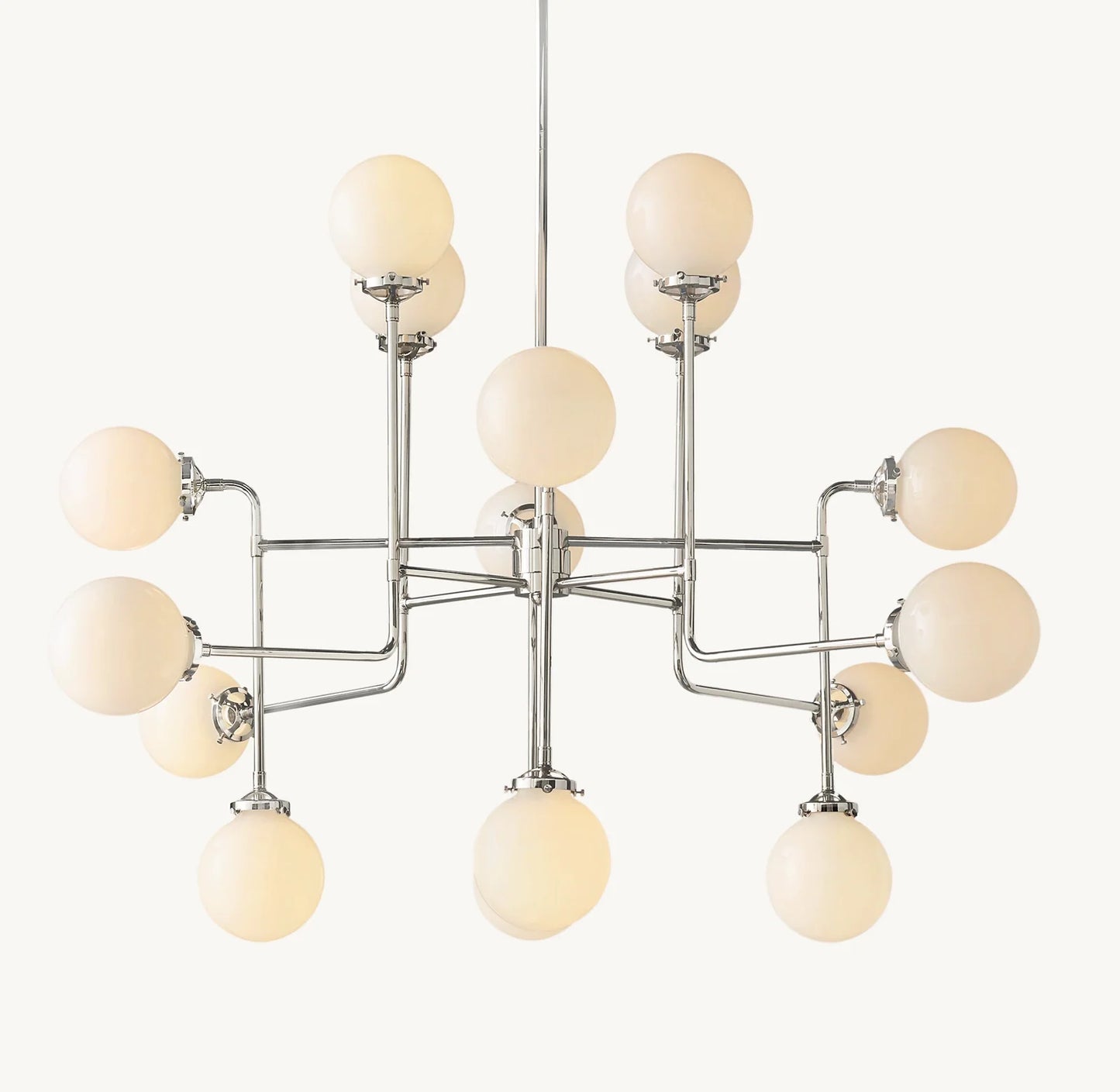 Brook Globe Glass Chandelier 56"