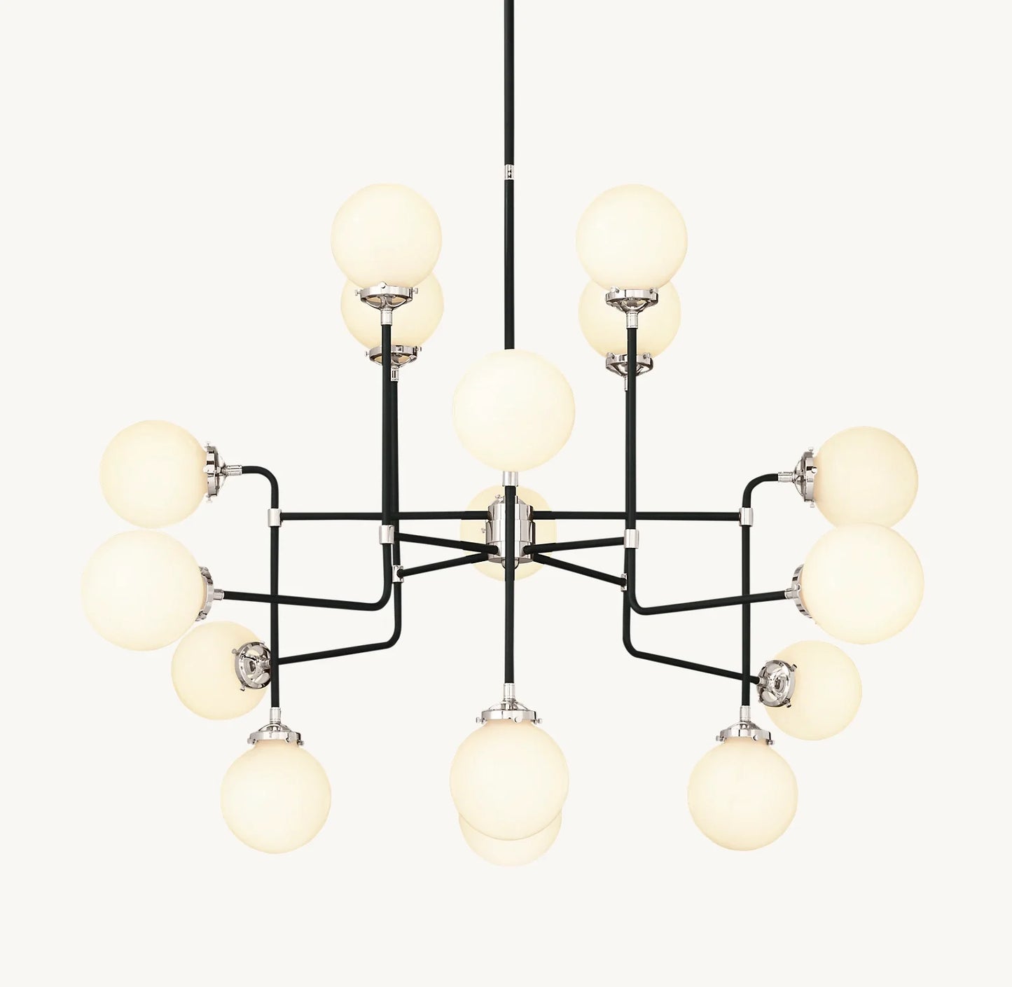 Brook Globe Glass Chandelier 56"
