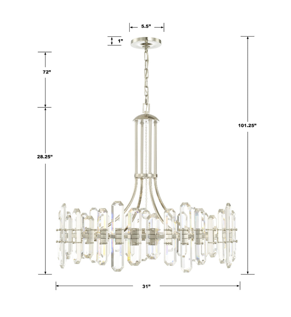 Bolton 12 Light Chandelier