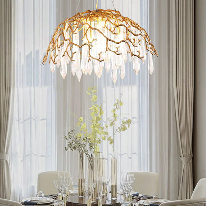 Branch Aqua Dome Chandelier