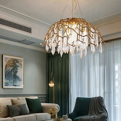 Branch Aqua Dome Chandelier
