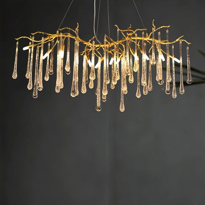 Branch Aqua Makrama Chandeliers