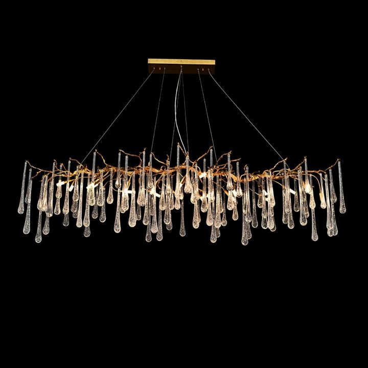 Branch Aqua Makrama Chandeliers