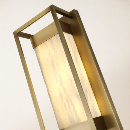 Bravura Alabaster Wall Sconce 15.7H