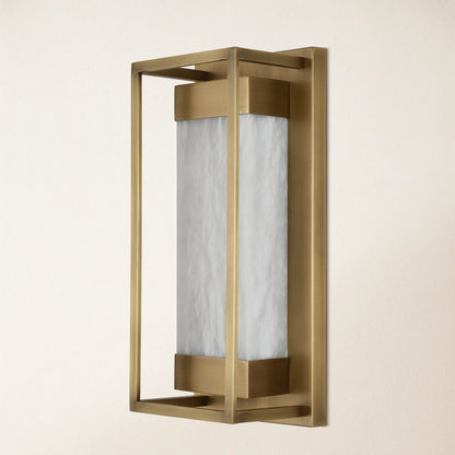Bravura Alabaster Wall Sconce 15.7H
