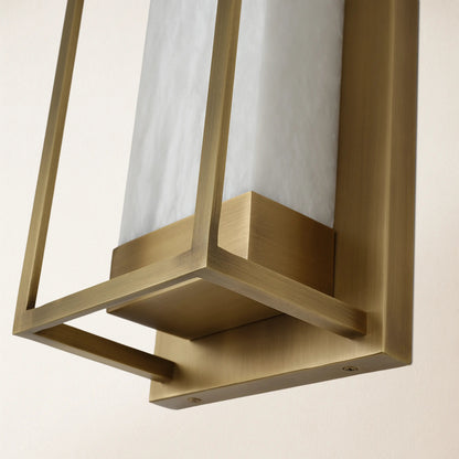 Bravura Alabaster Wall Sconce 15.7H