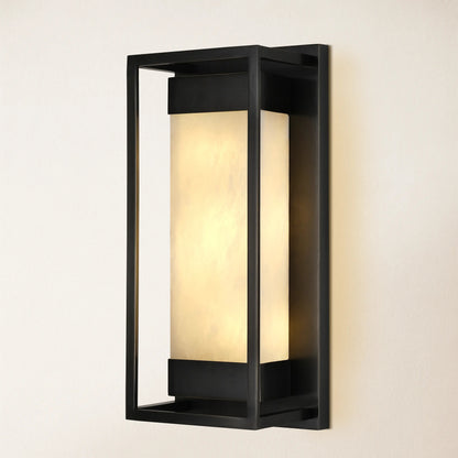 Bravura Alabaster Wall Sconce 15.7H