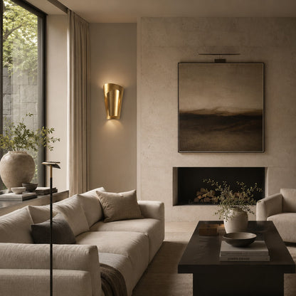 Burke Modern Brass Wall Sconce