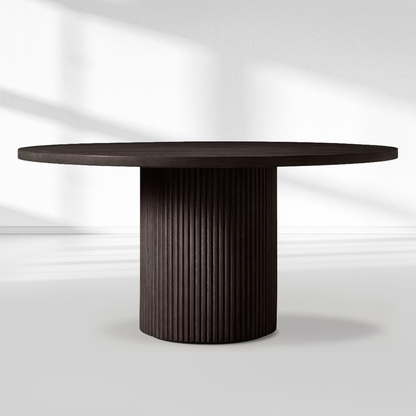 Byrean Emperador Round Modern Dining Table