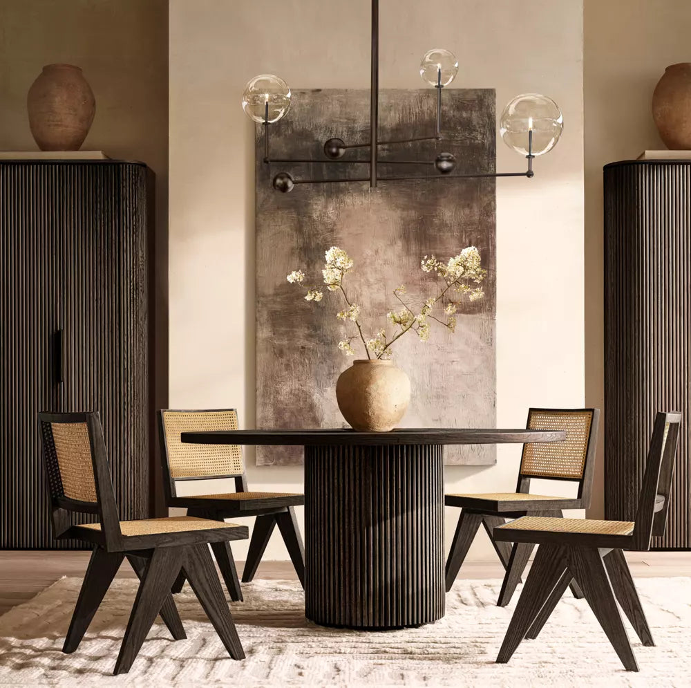 Byrean Emperador Round Modern Dining Table