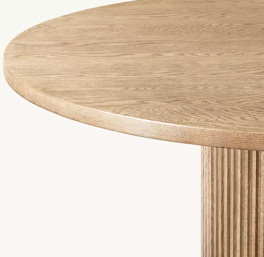Byrean Emperador Round Modern Dining Table