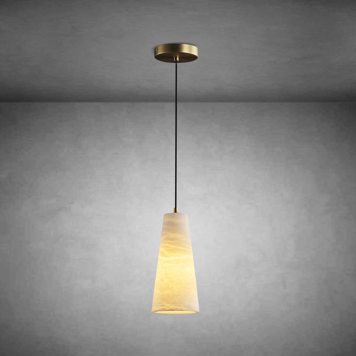 Capus Conical Alabaster Pendant