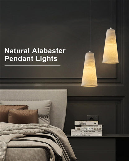 Capus Conical Alabaster Pendant