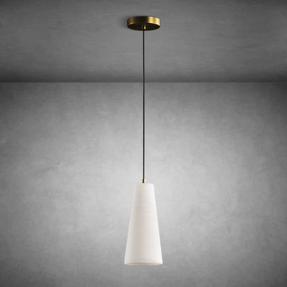 Capus Conical Alabaster Pendant