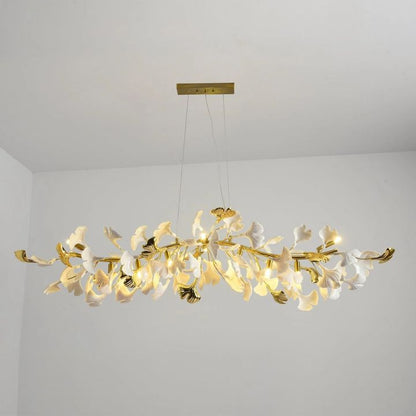Ceramic Ginkgo Luxury Chandelier Style C