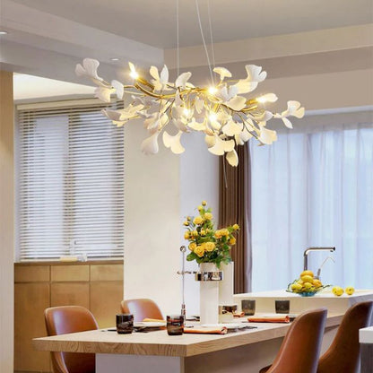 Ceramic Ginkgo Luxury Chandelier Style C