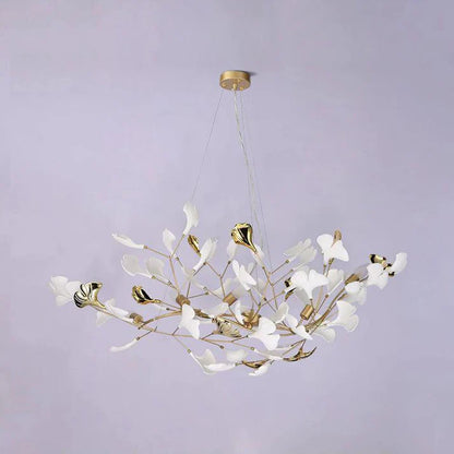 Ceramic Ginkgo Luxury Chandelier Style D