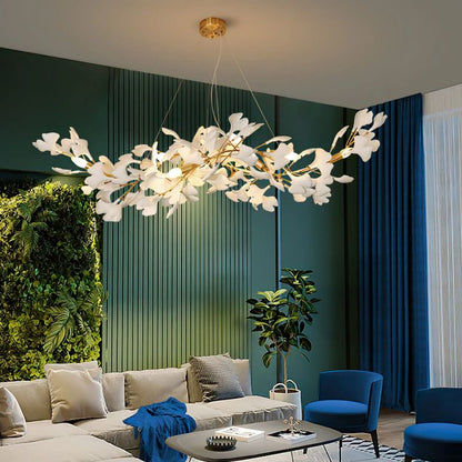 Ceramic Ginkgo Luxury Chandelier Style F
