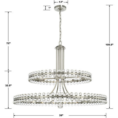 Clover 24 Light 39.25 inch Chandelier