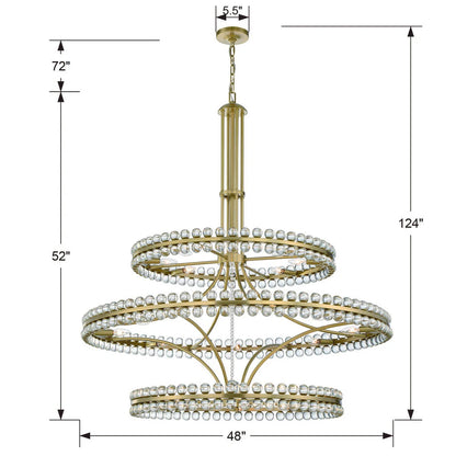 Clover 24 Light 48.00 inch Chandelier
