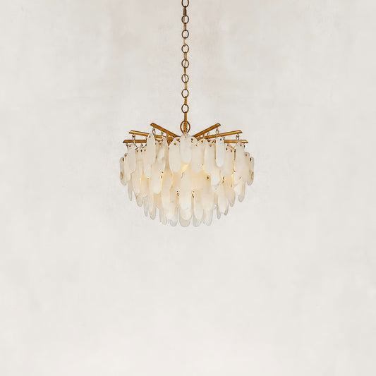 Coisini Ethereal Alabaster Semi-Flush Chandelier 24"D