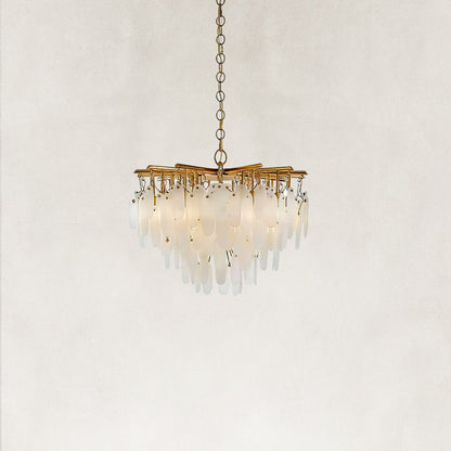 Coisini Ethereal Alabaster Semi-Flush Chandelier 30"D