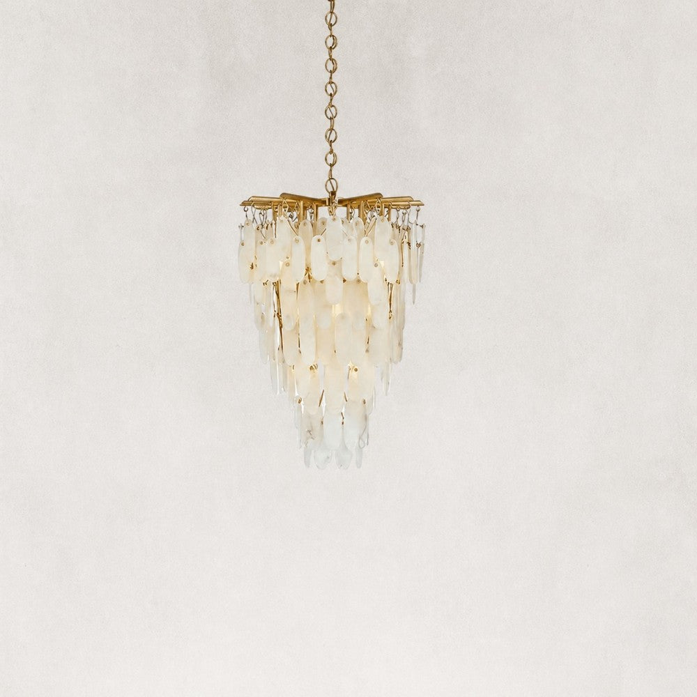 Coisini Ethereal Alabaster Semi-Flush Chandelier 32"H
