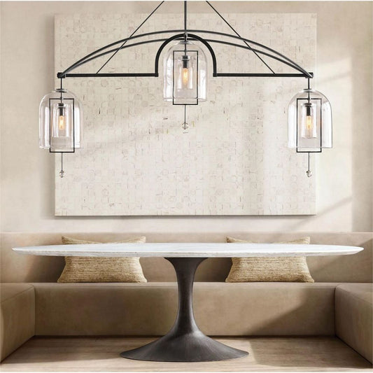 Cora Round Chandelier 73"D