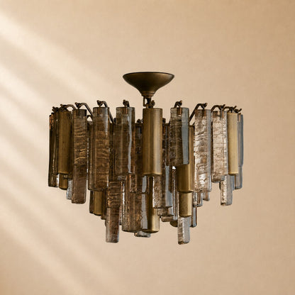Dale Crystal Prism Flush Mount
