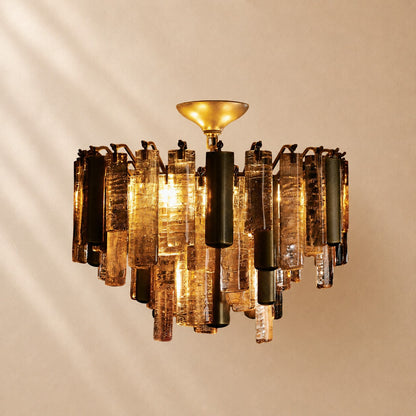 Dale Crystal Prism Flush Mount